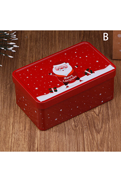 choice2 صندوق معدني مستطيل الشكل لعيد الميلاد، صندوق حلوى وكعك فارغ، صناديق ه...