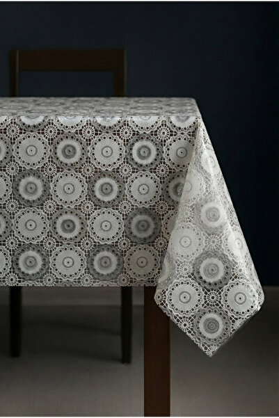 Soft Kare Luxury Straw Pattern Pvc Transparent Coated Oilcloth Tablecloth Wat...