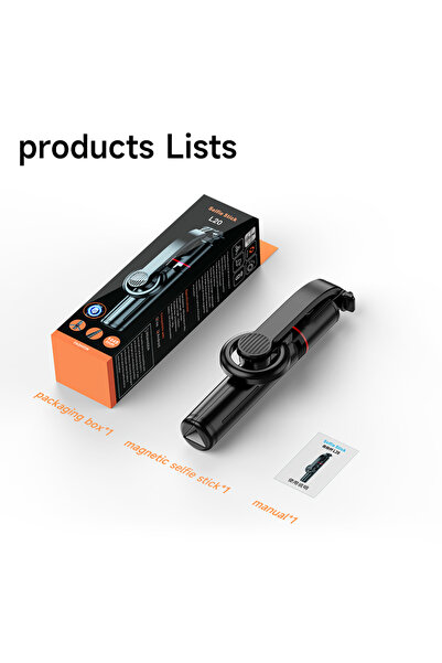 Choice حامل ثلاثي القوائم قابل للفصل أسود L20، عصا سيلفي محمولة باليد مع بلوت...