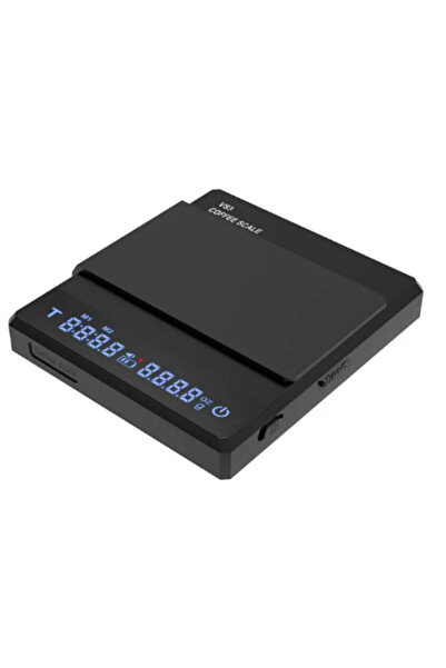 Choice1 Black IKAPE Mini Coffee Scale with Timer Rechargeable Espresso Scale ...