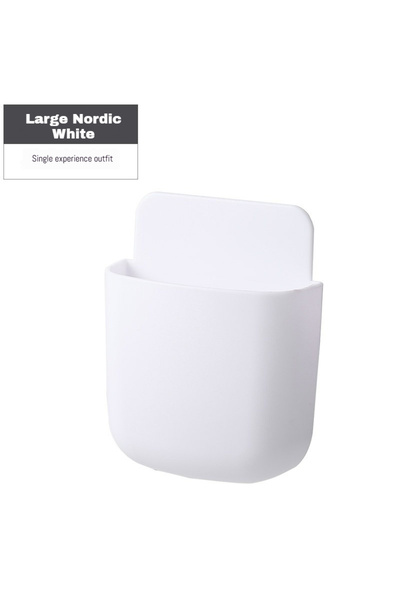 Choice صندوق تخزين أبيض اللون، قطعة واحدة، يُثبت على الحائط، يُستخدم لتخزين ا...