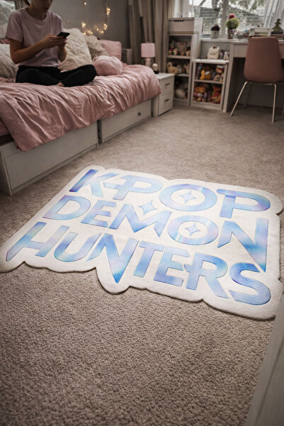 RUGRUMBA Non-Slip Base K-Pop Demon Hunters Themed Machine Washable Teen Room ...