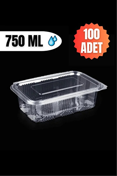 Konsey gross Sızdırmaz 750cc Düz Kapak Saklama Kabı 100Adet