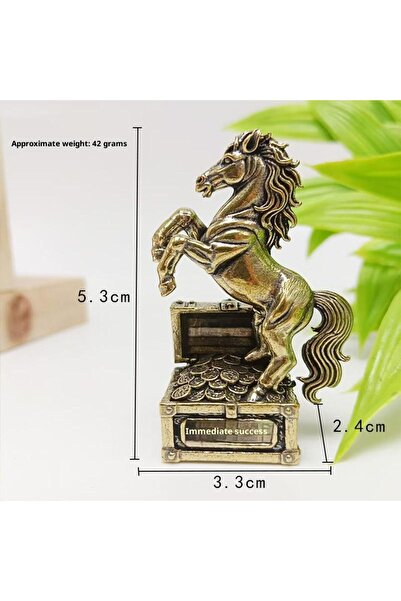 Choice JETTING قطعة واحدة 【ZYAA-1】 تمثال حصان زودياك، هدية زينة، حصان نحاسي، ...