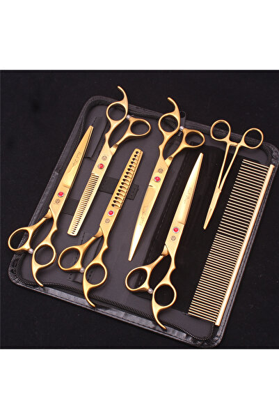 Choice20 Z3003 Jin 7p Pet Grooming Scissors Purple Dragon Japan Stainless Pin...