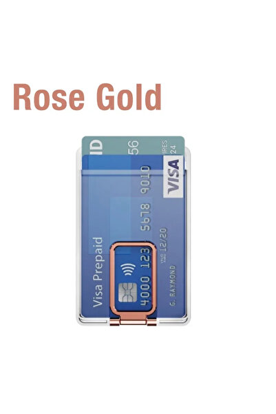 choice2 Rose Gold Magnetic Phone Card Holder 2 In 1 Magnetic Card Bracket for...