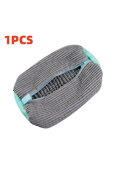 Choice3 1PCS Grey Machine Washable Shoe Washing & Drying Bag with Soft Fiber ...