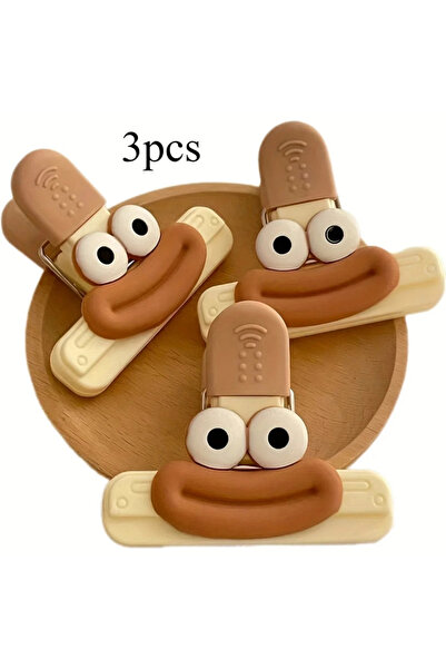 Choice 3PCS Small 3pcs Creative Face Bag Sealing Clip Food Snack Clip Kitchen...