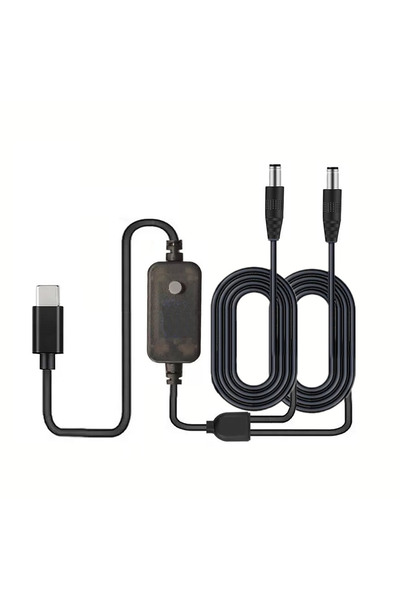 choice2 Type C to 2xDC Cable 5-20V Adjustable Voltage PD Fast Charging Cable,...