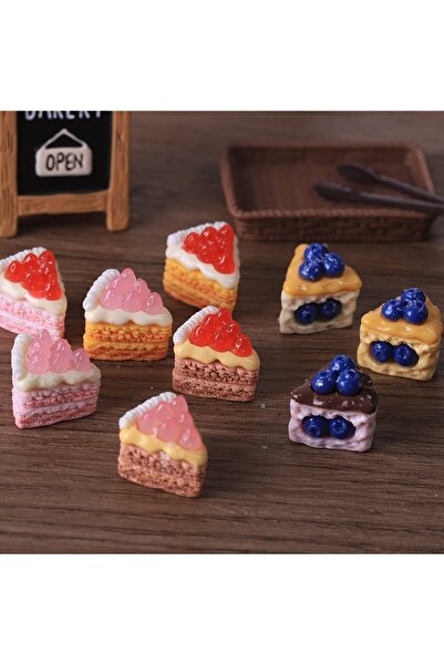 Choice 9 قطع من كعكة مثلثة بنكهة الفراولة والتوت الأزرق والكريمة، مصنوعة يدوي...
