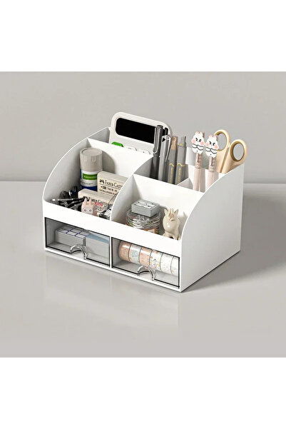 Choice3 B-white Drawer Storage Box High Capacity Desktop Ganizer Stationery O...