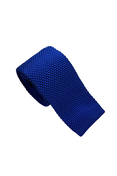 PAPIONETTE Royal Blue Crochet Tie