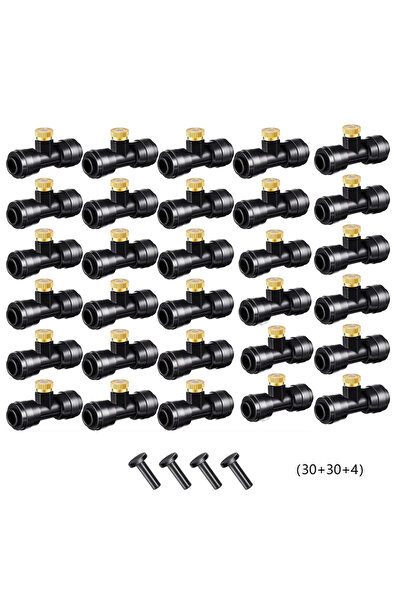 choice2 طقم فوهات رذاذ الماء 30304C، وصلة على شكل حرف T، فوهة نحاسية بفتحة 1/...