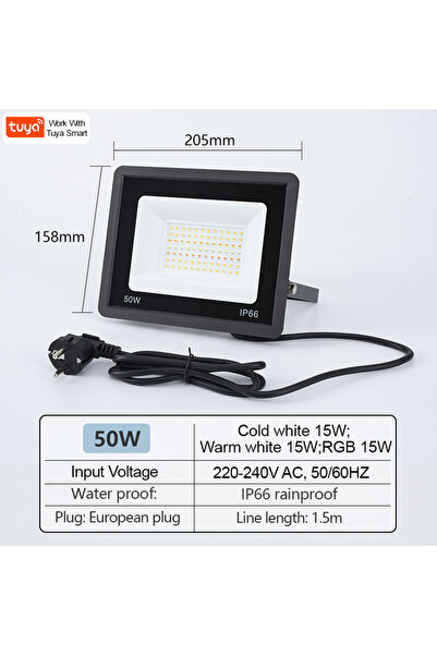 Choice3 كشاف إضاءة TUYA RGB ذكي يعمل بجهد 220 فولت تيار متردد، بقطر 205 مم، م...
