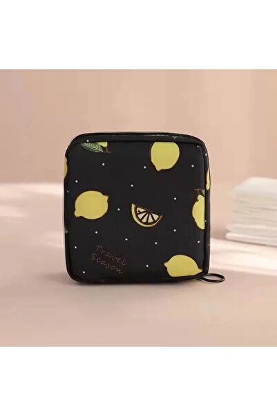 choice2 Black Lemon Portable Waterproof Storage Bag Women Girl Tampon Storage...