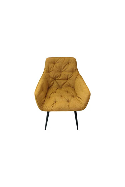 fara marca Velvet Armchair, Vardo Fabric 50 x 45 x 87 cm Yellow