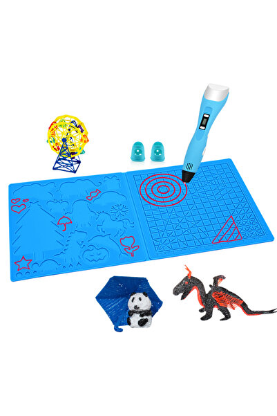 Choice blue-002 Silicone 3D Printing Pad for Children DIY 3D Printing Pen Sof...