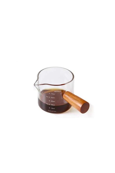 Choice1 Single mouth 1pc Espresso Glass Cups with Handle Double/Sigle Spout G...