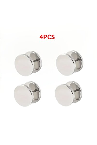 Choice3 4pcs White 2/4pcs Seamless Spiral Buckle Clip Cuff Fastener for Fashi...