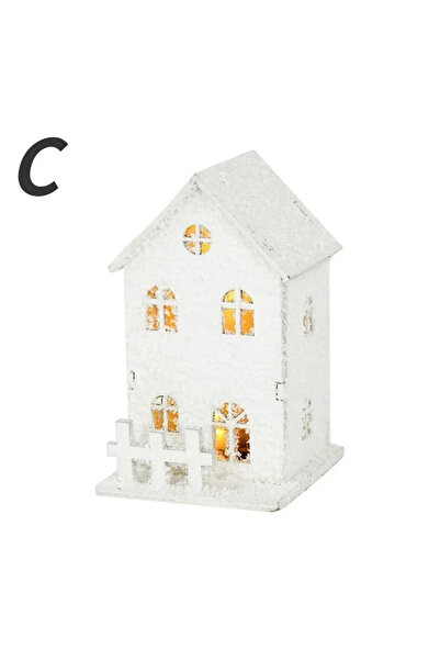 Choice زينة عيد الميلاد C مع أضواء LED ورقاقات ثلجية متلألئة وزينة عيد الميلا...