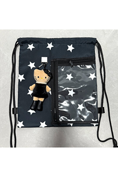 Choice A Japanese Fashion Vintage Star Hello Kitty Storage Bag Portable Carto...