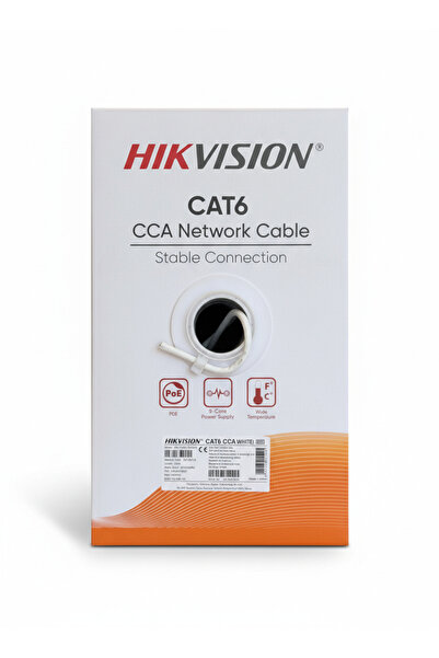 HIKVISION CAMERA HIKVISION CAT 6 CABLE 305m ROLL لفة سلك عالي الجودة