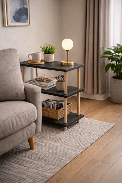 CNC WOOD STYLE Kitaplık gazate lik kahve köşesi