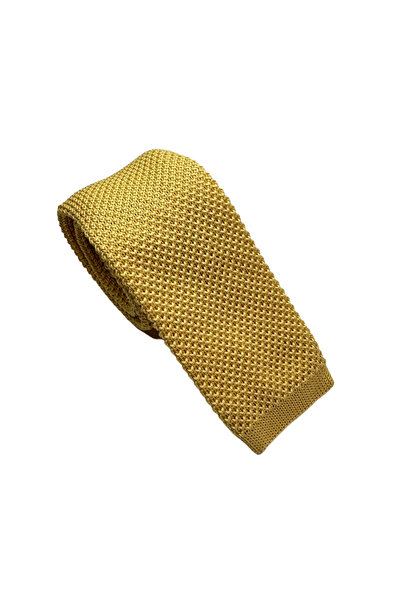 PAPIONETTE Warm Yellow Crochet Tie