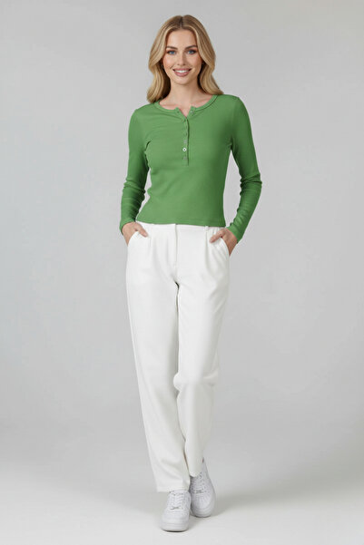 İntive Lingerie Women's Long Sleeve Slim Fit Blouse