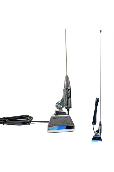 Carub Pioneer Model Çift Ayaklı Am/fm Radyo Anteni Tp Anten Pıoneer Tip Nikel...