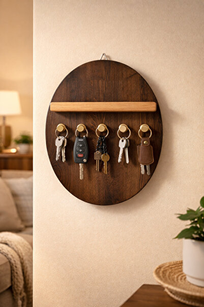 SAFEWRAP Çok Amaçlı Dekoratif Duvar Askılığı %100 Gürgen