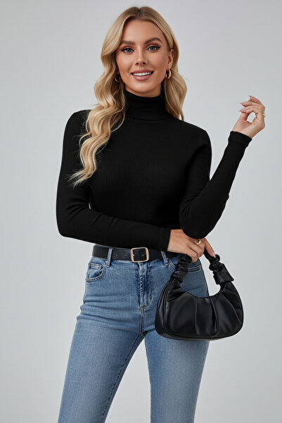 İntive Lingerie Women's Turtleneck Slim Fit Sweater