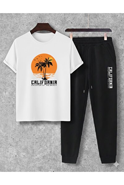 PENTHİLUS Men's Top-Bottom Set - Men's Relaxed Fit Two-Piece Set - Summer Fabric