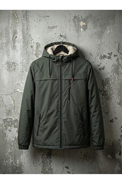 FLUEND MODA Winter Fur Lined Waterproof and Windproof Coat