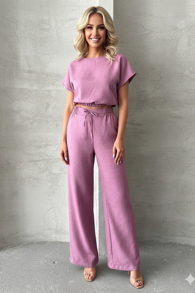 İntive Lingerie Women's Crew Neck Summer Set