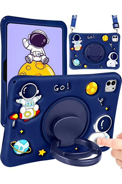 m.tk moveteck Honor Pad X9A 11.5 Inch Astronaut Cat Kids Case with Strap Stan...