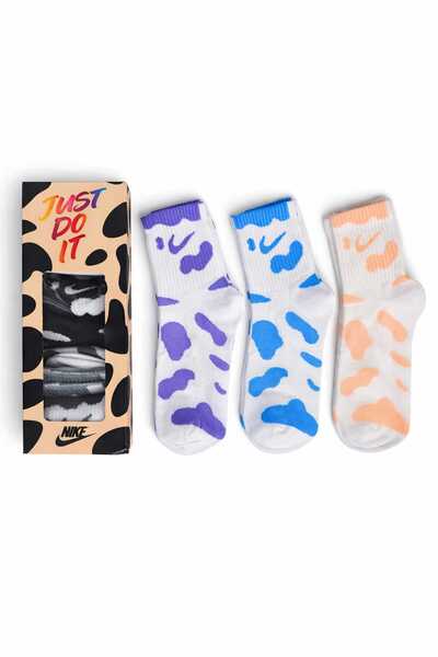 Nike Set of 6 pairs of unisex sports socks with Patterned , universal size 36–44
