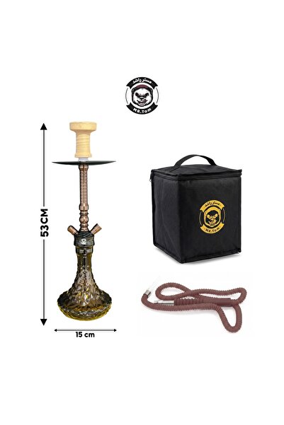 TOM Mr. شيشة ألماني فاخر ة باللون الاسود - مع شنطة