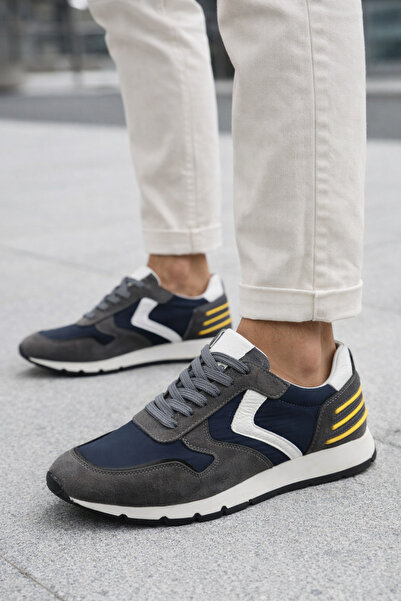 Sanvio Tarzkar Erkek Füme Gri Hakiki Deri Premium EVA Ortopedik Taban Günlük ...