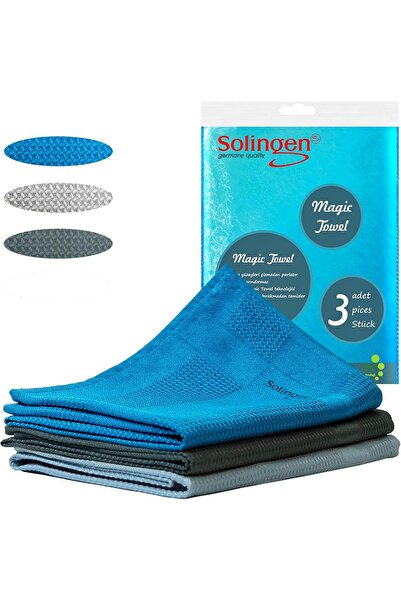 Solingen Plus Mikrofiber Bez Cam Bezi Mikrofiber Temizlik bezleri Sihirli Mikrofiber Temizlik Bezi