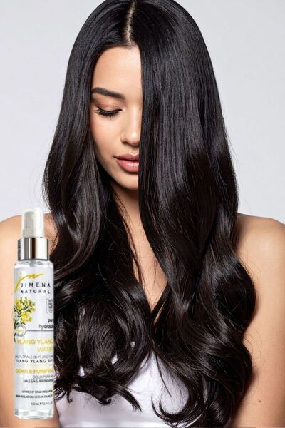 Jimena Natural Ylang Ylang Water 100 ml Pure Hydrosol Facial Tonic and Hair Care Water, Purifying for Sensitive Skin