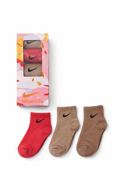 Nike Set of 6 pairs of children's socks, modern colors, sizes 27–35
