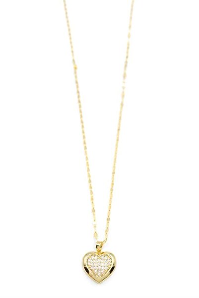 Mestore Heart Necklace - Gold