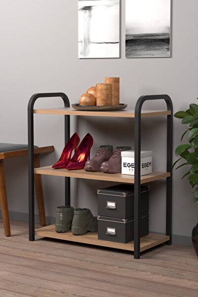Empressco 3 Raflı Çok Amaçlı Ayakabılık, Şık ve Pratik Depolama Çözümü