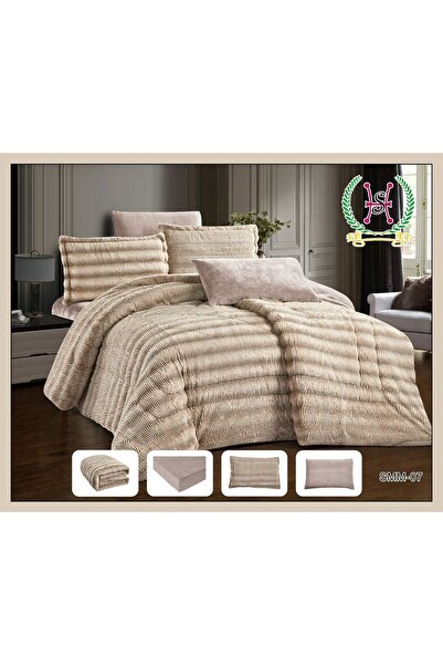 ALMIADD SMM Winter Soft Fur Bedspread (6 Pieces) - Double Size - 230x250