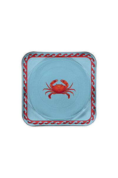 Sivella حامل أكواب على شكل سرطان البحر وطبق شموع