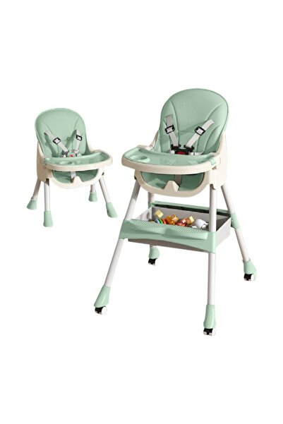 Kidizi Scaun de masa bebe transformabil Tano Mint, 6-36 luni, prevazut cu cos...