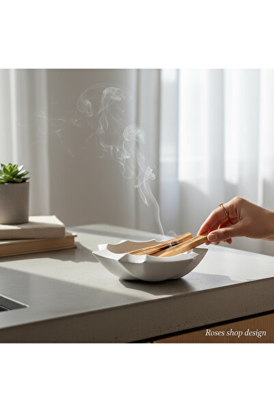 Roses Palo Santo Bowl Ashtray Decorative Jewelry Plate