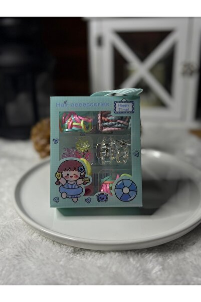 ADAA GIFT Kız Çocuk Kutulu Toka Seti