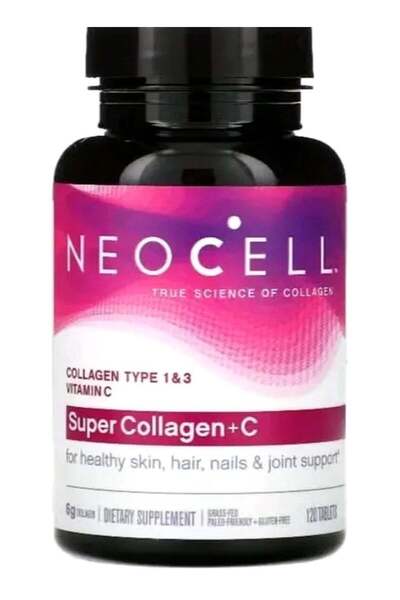 Neocell Advanced Super Collagen Tablets Type 1 & 3 with Vitamin C - 250 Tablets